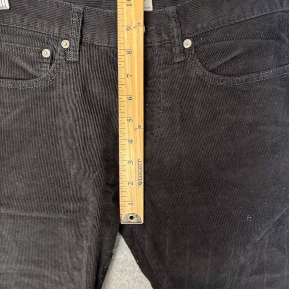 J Crew Pants Mens 30x31 Black Corduroy Chino 484 Slim Fit Classic Casual - Picture 4 of 9